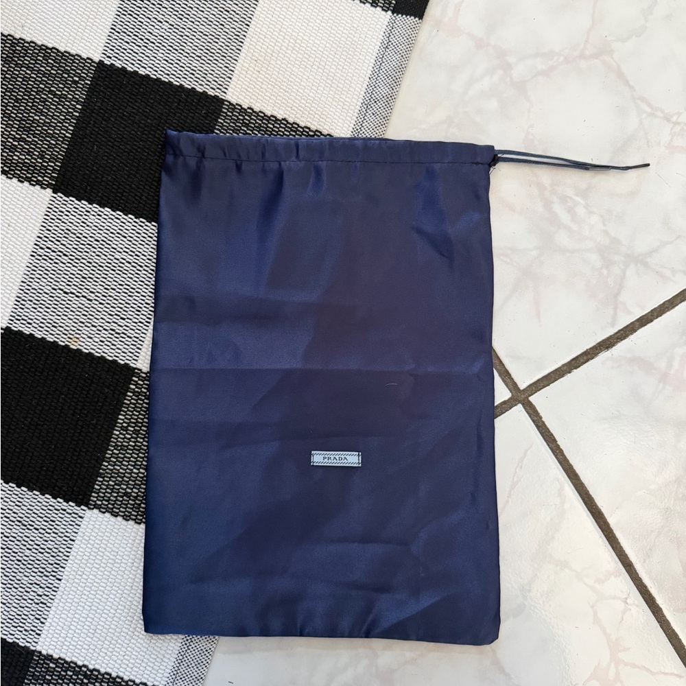 Prada Blue Drawstring Bag